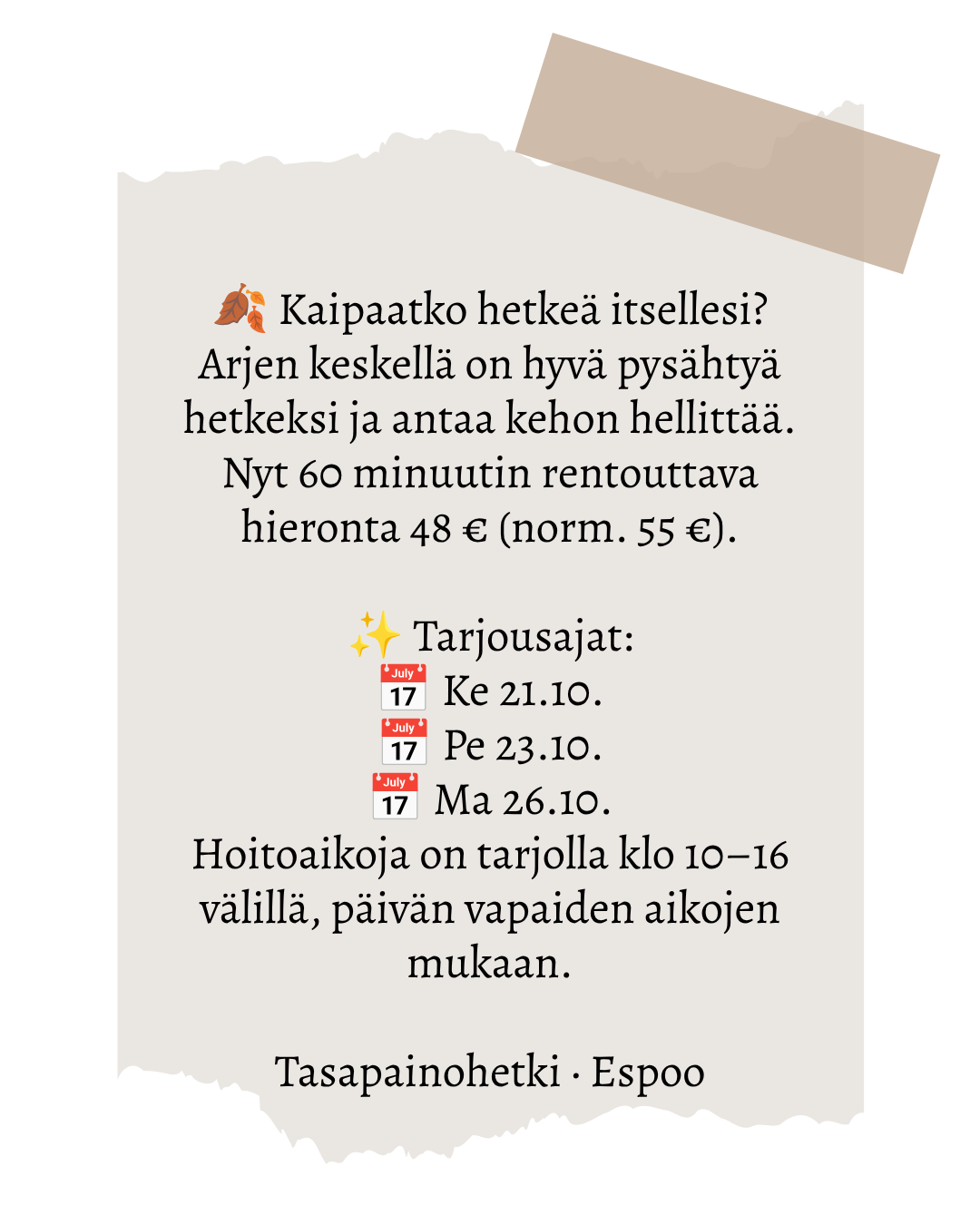 ©Tasapainohetki
